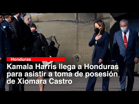 Kamala Harris llega a Honduras para asistir a toma de posesión de Xiomara Castro