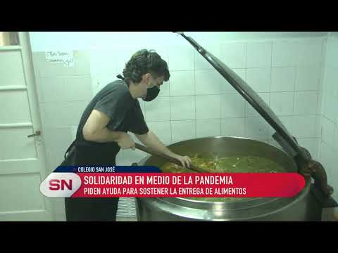 Colegio San José Solidaridad en medio de la pandemia. Piden ayuda para sostener entrega de alimentos