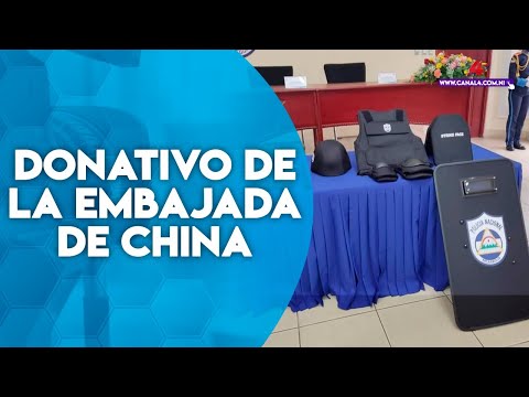 Policía Nacional fortalece técnica policial con donativo de la embajada de China en Nicaragua