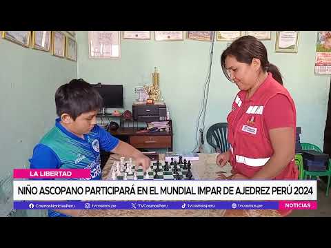 La Libertad: Niño ascopano participará en el mundial impar de Ajedrez Perú 2024