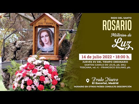 SANTO ROSARIO de hoy Jueves (Misterios Luminosos) en DIRECTO desde PRADO NUEVO a las 18:00 h.