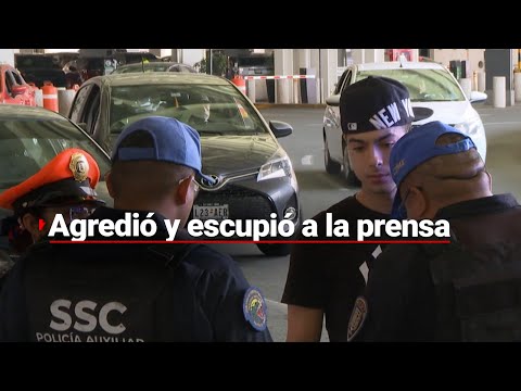 ¡A LA CÁRCEL POR COCHINO! | Naim Darrechi escupió y golpeo a la prensa en el Aeropuerto de la CDMX