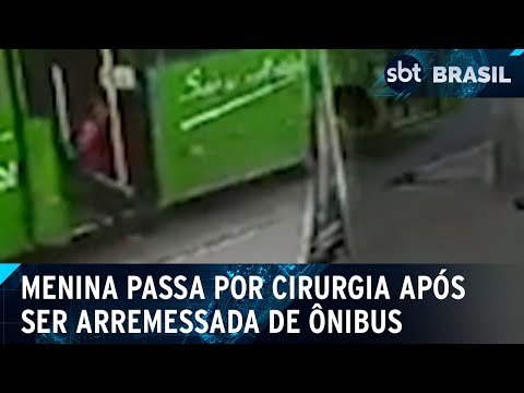 Menina é arremessada de ônibus em movimento no Rio de Janeiro | SBT Brasil (12/04/24)