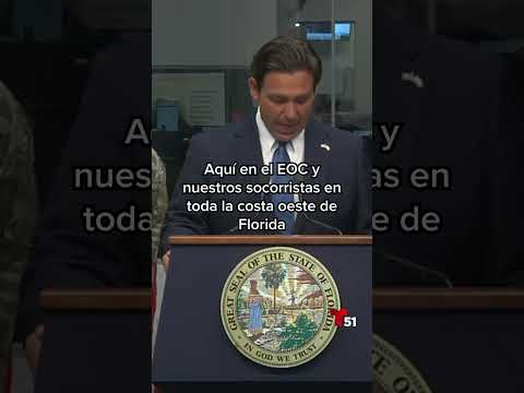 “Estamos preparados y responderemos”: DeSantis sobre Milton durante conferencia de prensa