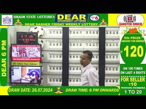 LOTTERY SAMBAD LIVE DEAR 6 PM 26.07.2024 SIKKIM LOTTERY LIVE DEAR LOTTERY LIVE LOTTERY SAMBAD