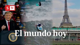 Donald Trump habla de Santos y las Farc, surfistas disfrutan olas en Portugal | Semana Noticias