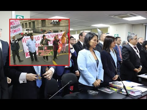 Keiko Fujimori: Peruanos a favor y en contra llegaron al lugar y se enfrentaron entre ellos