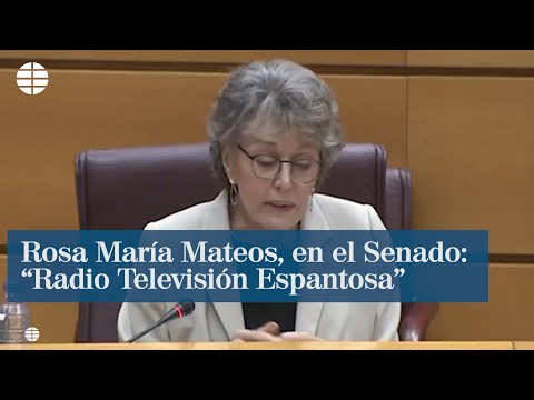 Rosa María Mateos, en el Senado: Radio Televisión Espantosa