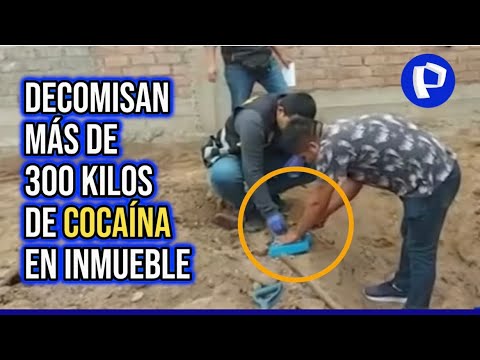 Cañete: Decomisan más de 300 kilos de cocaína enterrado en inmueble