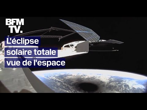 Les images de l'éclipse solaire totale vue de l'espace