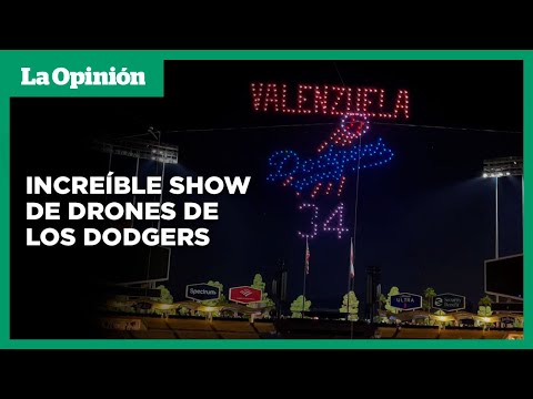 El espectacular Drone Show en honor a Fernando Valenzuela en Dodger Stadium | La Opinión