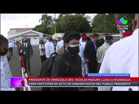 Presidente Nicolás Maduro en Nicaragua para asistir a ceremonia de toma de posesión