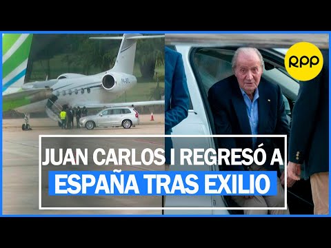 Juan Carlos I vuelve por primera vez a España tras dos años de exilio