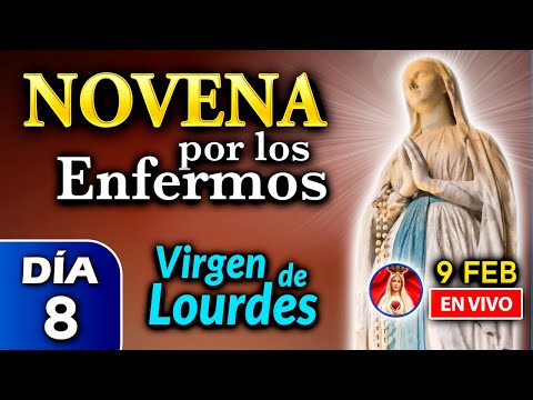 NOVENA por los ENFERMOS, Rosario de HOY a la Virgen de Lourdes DÍA 8  - 9 feb 2023