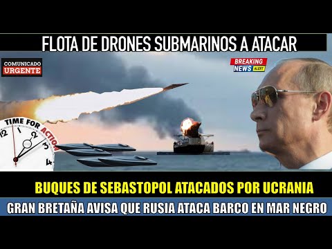 Flota de drones maritimos de Ucrania parten para DESTRUIR buques en Sebastopol