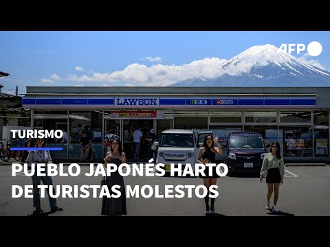 Pueblo japonés bloquea una vista al monte Fuji ante los turistas molestos | AFP