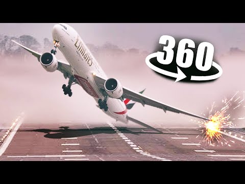 360°-SCARYPlaneTAKEOFF!