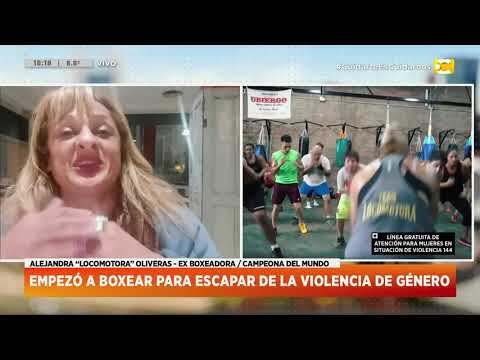 La boxeadora Alejandra Locomotora Oliveras en Hoy Nos Toca