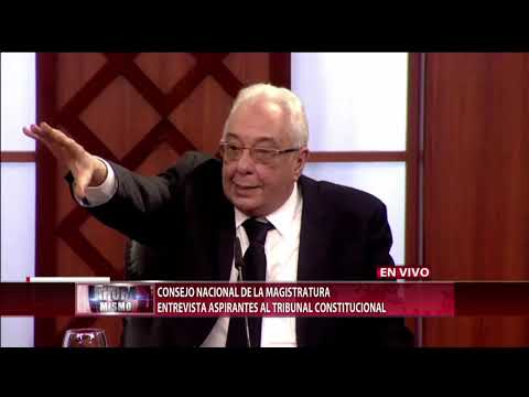CNM entrevista al aspirante a miembro del Tribunal Constitucional, Juan Alfredo Biaggi Lama