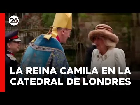 REINO UNIDO | La reina Camila participó de la celebración del Jueves Santo