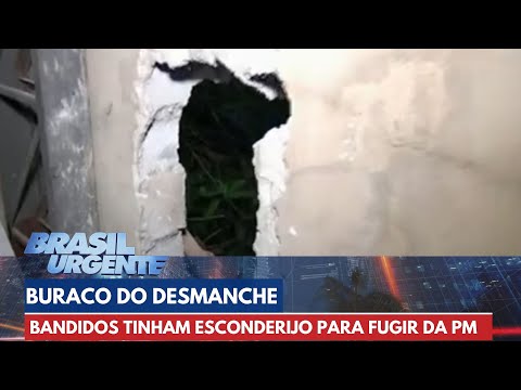 Bandidos de roubo de caminhão usavam buraco para fugir da PM | Brasil Urgente