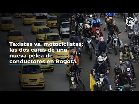Taxistas vs. motociclistas: las dos caras de una nueva pelea de conductores en Bogotá