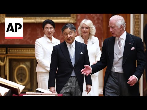 King Charles III welcomes Japanese Emperor Naruhito for state visit