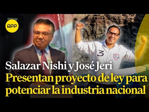 Jesús Salazar Nishi y José Jeri explican el proyecto de ley para potenciar la industria nacional