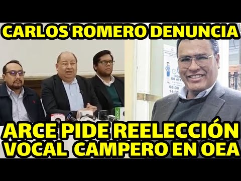 CARLOS ROMERO GOBIERNO BUSCA POSTULAR VOCAL ISRAEL CAMPERO EN ORGANIZACIÓN ESTADOS AMERICANO OEA