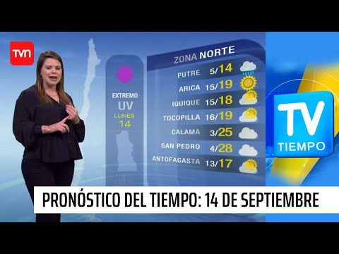 Pronóstico del tiempo: Lunes 14 de septiembre | TV Tiempo