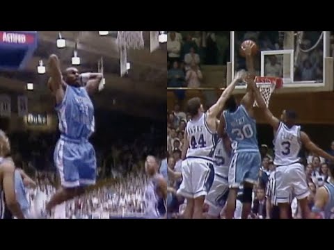 Rasheed Wallace (6 Dunks) and Jerry Stackhouse (2 Dunks) vs Duke | Feb 2, 1995