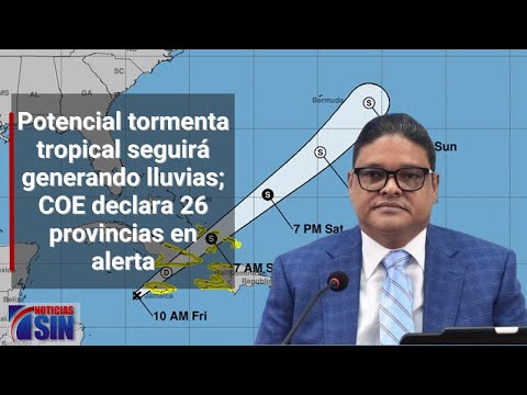 Tormenta tropical genera alerta en 26 provincias