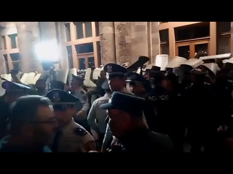 Protest in Armenia amid ceasefire deal in Nagorno-Karabakh