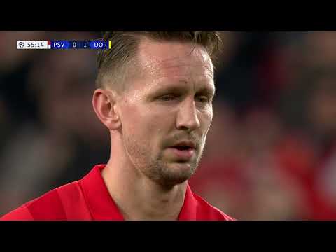 Luuk De Jong (56') PSV vs Dortmund | UEFA Champions League RO16 Leg 1