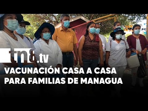 Realizan vacunación contra la COVID-19 en barrio El Recreo Sur, Managua - Nicaragua