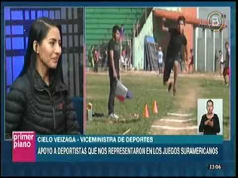 17052022   CIELO VEIZAGA   GOBIERNO GARANTIZA APOYO A DEPORTISTAS DEL PAIS   PP   BOLIVIA TV