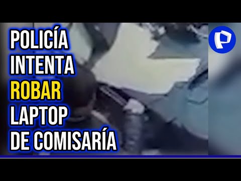Huancayo: Detienen a policía por robar una laptop en una comisaría