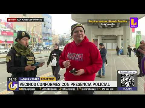 San Juan de Lurigancho: Policía realiza operativo en los exteriores del Metro de Lima