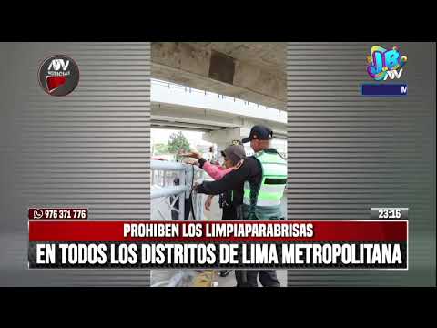 Consejo Metropolitano aprueba prohibir trabajo de limpiaparabrisas en Lima