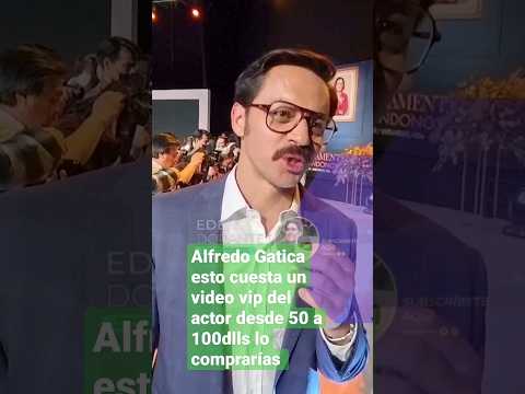 Alfredo Gatica esto cuesta un video vip del actor desde 50 a 100 dlls lo comprarías? #edendorantes1