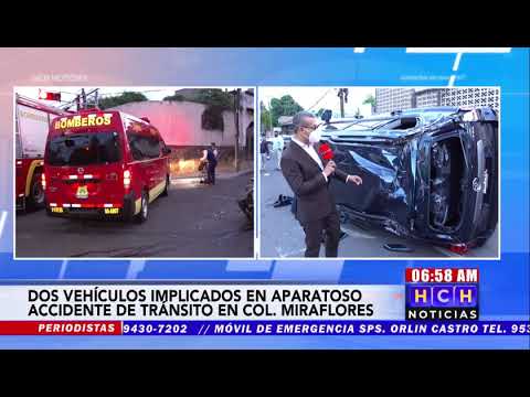 ¡Leñazo! Destruida termina lujosa camioneta tras colisión con taxi en col. Miraflores
