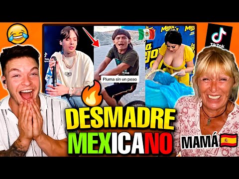 MAMÁ ESPAÑOLA REACCIONA a COSAS de MEXICANOS  **son PURO DESMADRE!!** HUMOR y TIK TOKS de MEXICO