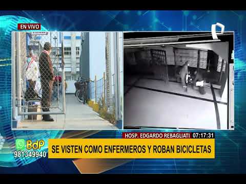 Robo en Hospital Rebagliati: falsos enfermeros se llevan dos bicicletas del estacionamiento