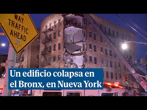 Un edificio colapsa en pleno Bronx de Nueva York