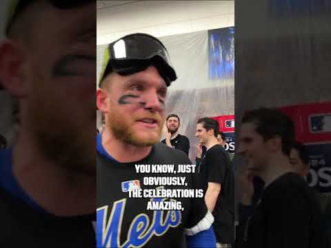 This team is a zoo. Were doing it. Harrison Bader weighs in after the Mets clinch an #NLCS spot.