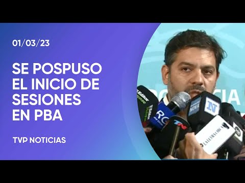 Se suspendió la apertura de sesiones legislativas bonaerenses por el apagón