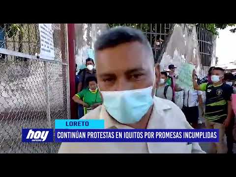 Iquitos: Continúan protestas en Iquitos por promesas incumplidas