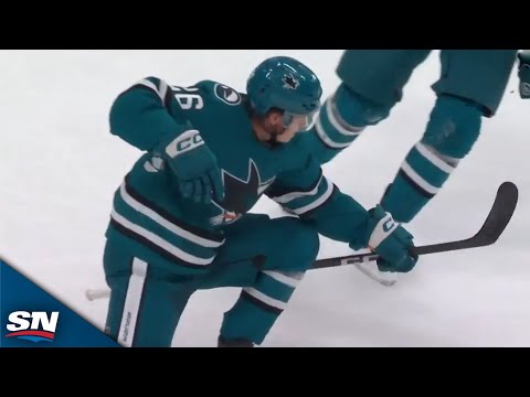 Sharks Jack Thompson Caps Off Slick Passing Play For First NHL Goal