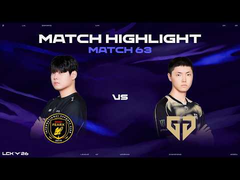 BFX vs GEN 매치 63 하이라이트 | 2026 LCK