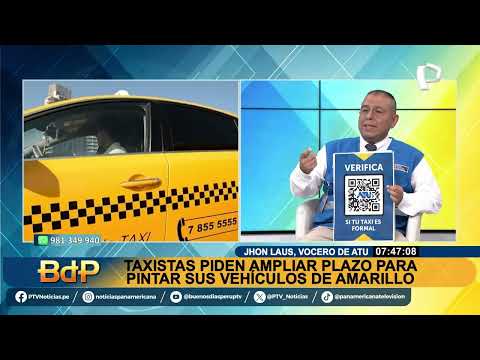BDP EN VIVO ¿Se les dará plazo a Taxistas que solicitan ampliar plazo para pintar sus vehículos?